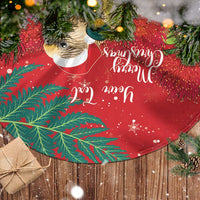 Personalised New Zealand Kakapo Christmas Tree Skirt Meri Kirihimete Silver Fern Mix Pohutukawa LT14 - Polynesian Pride