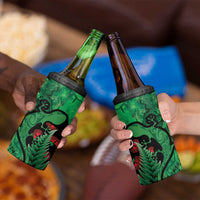 New Zealand Gecko Christmas 4 in 1 Can Cooler Tumbler Meri Kirihimete Paua Shell Mix Pohutukawa LT14 - Polynesian Pride