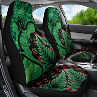 New Zealand Gecko Christmas Car Seat Cover Meri Kirihimete Paua Shell Mix Pohutukawa LT14 - Polynesian Pride