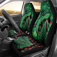 New Zealand Gecko Christmas Car Seat Cover Meri Kirihimete Paua Shell Mix Pohutukawa LT14 - Polynesian Pride
