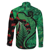 New Zealand Gecko Christmas Family Matching Mermaid Dress and Hawaiian Shirt Meri Kirihimete Paua Shell Mix Pohutukawa LT14 - Polynesian Pride
