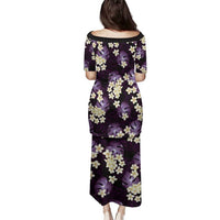 Purple Tropical Hawaii Family Matching Puletasi and Hawaiian Shirt Seamless Monstera Plumeria Hawaiian Pattern LT14 - Polynesian Pride