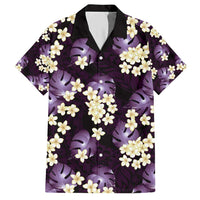 Purple Tropical Hawaii Hawaiian Shirt Seamless Monstera Plumeria Hawaiian Pattern LT14 Purple - Polynesian Pride