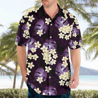 Purple Tropical Hawaii Hawaiian Shirt Seamless Monstera Plumeria Hawaiian Pattern LT14 - Polynesian Pride