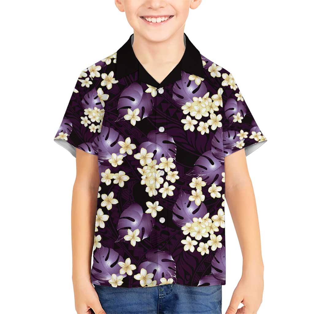 Purple Tropical Hawaii Hawaiian Shirt Seamless Monstera Plumeria Hawaiian Pattern LT14 - Polynesian Pride