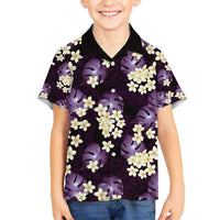 Purple Tropical Hawaii Hawaiian Shirt Seamless Monstera Plumeria Hawaiian Pattern LT14 - Polynesian Pride