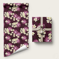 Pink Tropical Hawaii Wrapping Paper Seamless Monstera Plumeria Hawaiian Pattern - Polynesian Pride