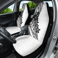 Black White Polynesia Tropical Flowers Car Seat Cover LT14 - Polynesian Pride