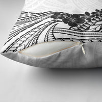 Black White Polynesia Tropical Flowers Pillow Cover LT14 - Polynesian Pride