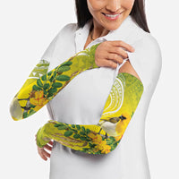 Hawaii Palila Mamane Arm Sleeves Hawaiian Honeycreeper With Native Flower LT14 - Polynesian Pride