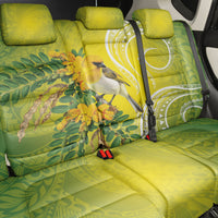 Hawaii Palila Mamane Back Car Seat Cover Hawaiian Honeycreeper With Native Flower LT14 - Polynesian Pride
