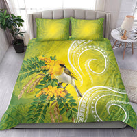 Hawaii Palila Mamane Bedding Set Hawaiian Honeycreeper With Native Flower LT14 - Polynesian Pride