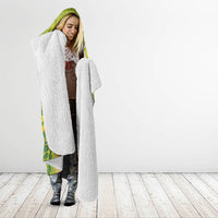 Hawaii Palila Mamane Hooded Blanket Hawaiian Honeycreeper With Native Flower LT14 - Polynesian Pride