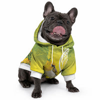 Hawaii Palila Mamane Pet Hoodie Hawaiian Honeycreeper With Native Flower LT14 - Polynesian Pride