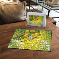 Hawaii Palila Mamane Puzzle Hawaiian Honeycreeper With Native Flower LT14 - Polynesian Pride
