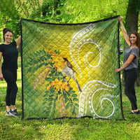 Hawaii Palila Mamane Quilt Hawaiian Honeycreeper With Native Flower LT14 - Polynesian Pride
