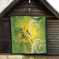 Hawaii Palila Mamane Quilt Hawaiian Honeycreeper With Native Flower LT14 - Polynesian Pride