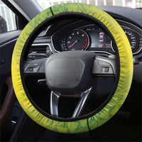 Hawaii Palila Mamane Steering Wheel Cover Hawaiian Honeycreeper With Native Flower LT14 - Polynesian Pride