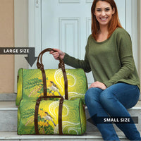 Hawaii Palila Mamane Travel Bag Hawaiian Honeycreeper With Native Flower LT14 - Polynesian Pride