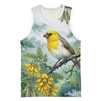 Aloha Hawaii Palila Mamane Watercolor Basketball Jersey LT14 Unisex Watercolor - Polynesian Pride