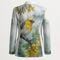 Aloha Hawaii Palila Mamane Watercolor Blazer LT14 - Polynesian Pride