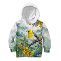 Aloha Hawaii Palila Mamane Watercolor Kid Hoodie LT14 Hoodie Watercolor - Polynesian Pride