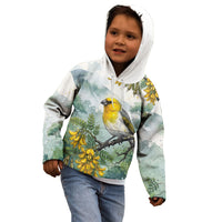 Aloha Hawaii Palila Mamane Watercolor Kid Hoodie LT14 - Polynesian Pride