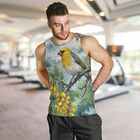 Aloha Hawaii Palila Mamane Watercolor Men Tank Top LT14 Watercolor - Polynesian Pride
