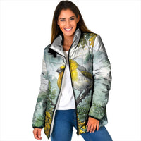 Aloha Hawaii Palila Mamane Watercolor Padded Jacket LT14 Women Watercolor - Polynesian Pride