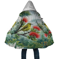 Aloha Hawaii Amakihi Ohia Lehua Watercolor Cloak LT14 Unisex Watercolor - Polynesian Pride