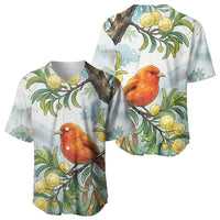Aloha Hawaii Akepa Koa Tree Watercolor Baseball Jersey LT14 - Polynesian Pride