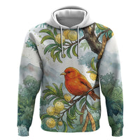 Aloha Hawaii Akepa Koa Tree Watercolor Hoodie LT14 Pullover Hoodie Watercolor - Polynesian Pride