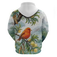 Aloha Hawaii Akepa Koa Tree Watercolor Hoodie LT14 - Polynesian Pride