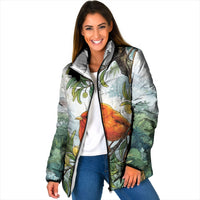 Aloha Hawaii Akepa Koa Tree Watercolor Padded Jacket LT14 Women Watercolor - Polynesian Pride