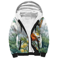 Aloha Hawaii Akepa Koa Tree Watercolor Sherpa Hoodie LT14 Unisex Watercolor - Polynesian Pride