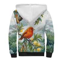 Aloha Hawaii Akepa Koa Tree Watercolor Sherpa Hoodie LT14 - Polynesian Pride