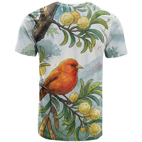Aloha Hawaii Akepa Koa Tree Watercolor T Shirt LT14 - Polynesian Pride