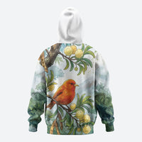 Aloha Hawaii Akepa Koa Tree Watercolor Zip Hoodie LT14 - Polynesian Pride