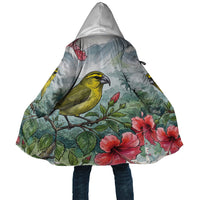 Aloha Hawaii Maui Parrotbill Hibiscus Watercolor Cloak LT14 Unisex Watercolor - Polynesian Pride