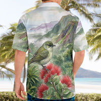 Aloha Hawaii Creeper Ohia Lehua Watercolor Hawaiian Shirt LT14 - Polynesian Pride