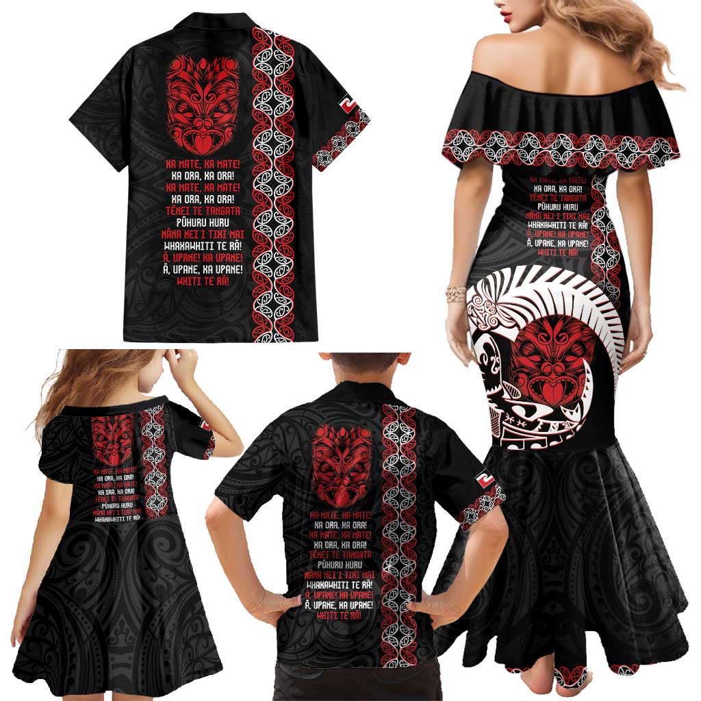 Aotearoa Toitu Te Tiriti Family Matching Mermaid Dress and Hawaiian Shirt Honour The Treaty Maori Haka LT14 - Polynesian Pride