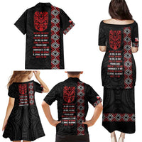 Aotearoa Toitu Te Tiriti Family Matching Puletasi and Hawaiian Shirt Honour The Treaty Maori Haka LT14 - Polynesian Pride