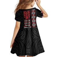 Aotearoa Toitu Te Tiriti Family Matching Short Sleeve Bodycon Dress and Hawaiian Shirt Honour The Treaty Maori Haka LT14 - Polynesian Pride