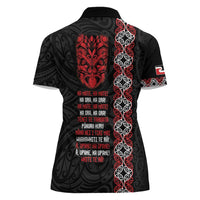 Aotearoa Toitu Te Tiriti Women Polo Shirt Honour The Treaty Maori Haka LT14 - Polynesian Pride