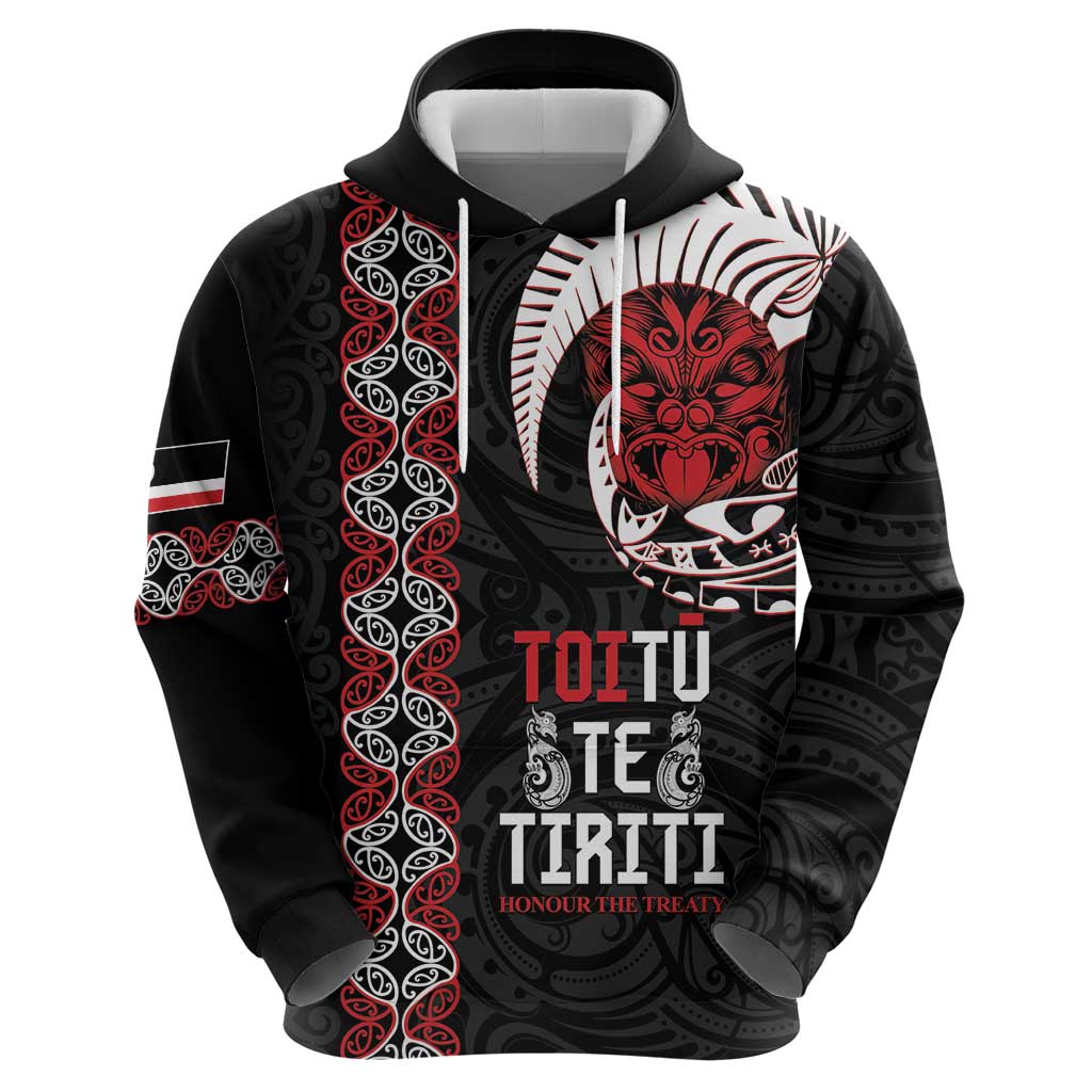 Aotearoa Toitu Te Tiriti Zip Hoodie Honour The Treaty Maori Haka LT14 - Polynesian Pride