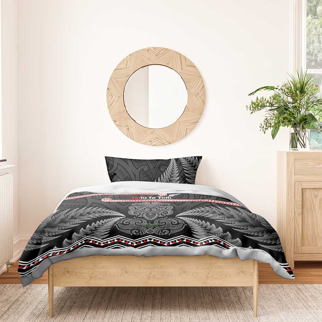 Aotearoa Toitu Te Tiriti Bedding Set Stand Together! Stand Stronger! - NZ Tiki LT14 - Polynesian Pride