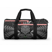 Aotearoa Toitu Te Tiriti Duffle Bag Stand Together Stand Stronger NZ Tiki LT14 One size Black - Polynesian Pride