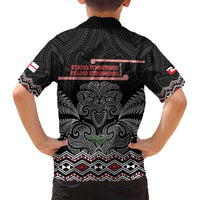 Aotearoa Toitu Te Tiriti Family Matching Long Sleeve Bodycon Dress and Hawaiian Shirt Stand Together! Stand Stronger! - NZ Tiki LT14 - Polynesian Pride
