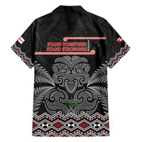 Aotearoa Toitu Te Tiriti Family Matching Off Shoulder Maxi Dress and Hawaiian Shirt Stand Together! Stand Stronger! - NZ Tiki LT14 - Polynesian Pride