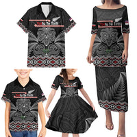 Aotearoa Toitu Te Tiriti Family Matching Puletasi and Hawaiian Shirt Stand Together! Stand Stronger! - NZ Tiki LT14 - Polynesian Pride
